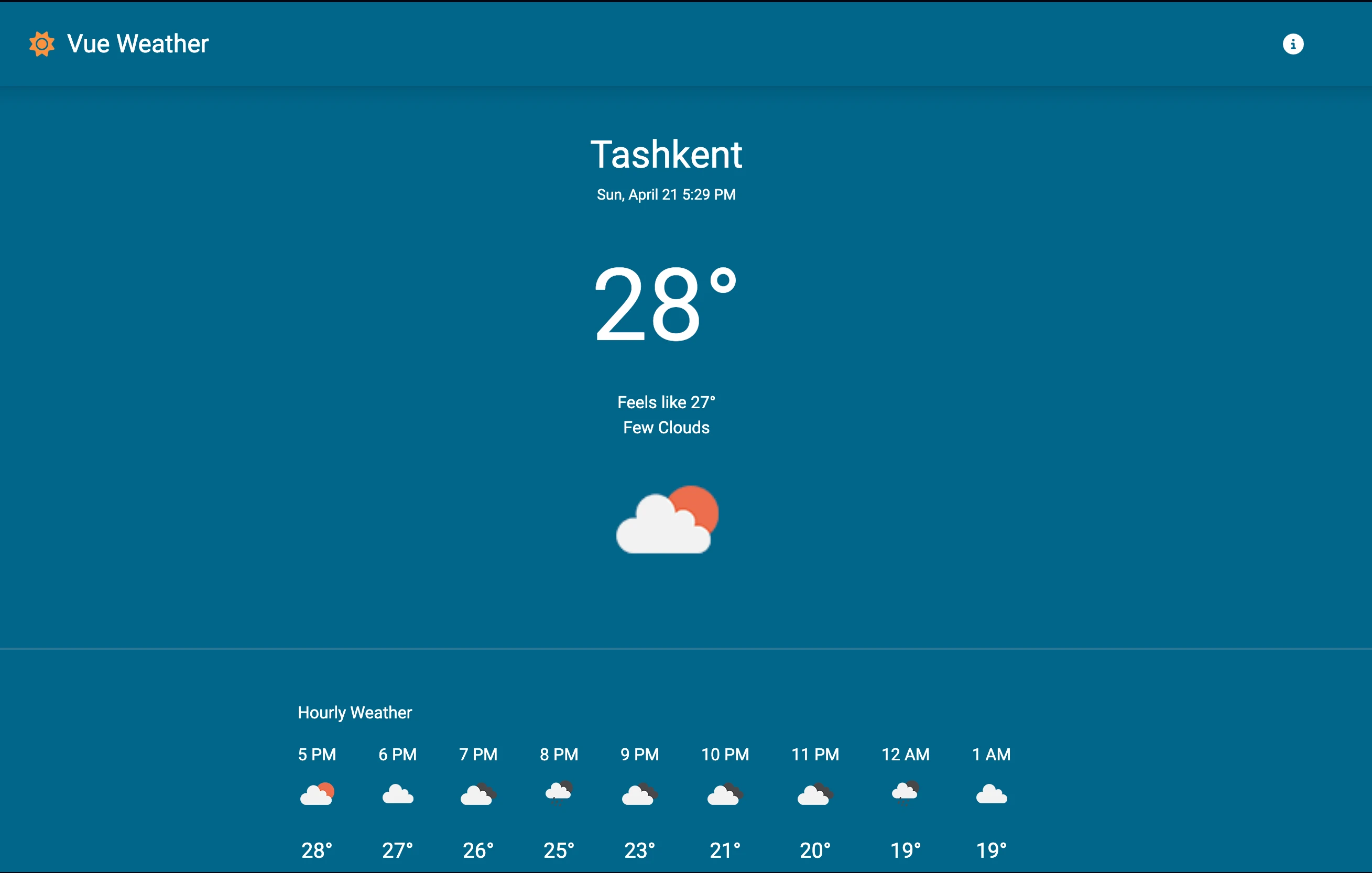Vue Weather screenshot